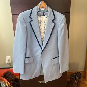 Vintage light blue tuxedo suit